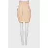 Beige skirt with pockets