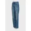 Light blue distressed jeans