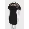 Black dress with lace top