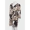 V-neck print dress