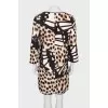 V-neck print dress