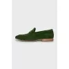 Men's green loafers