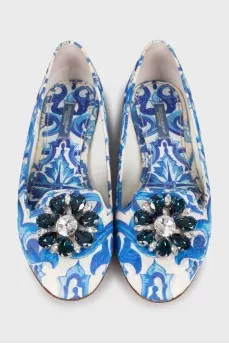 Textile ballerinas in print