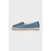 Quilted leather espadrilles