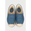 Quilted leather espadrilles