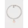Silver bracelet with pendant 