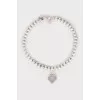 Silver bracelet with pendant 