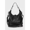 Leather bucket bag 