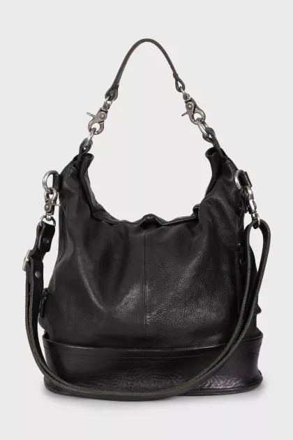 Leather bucket bag 