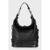 Leather bucket bag 