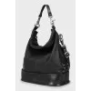 Leather bucket bag 