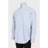 Men's striped shirt with brand logo