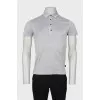 Men's gray polo shirt