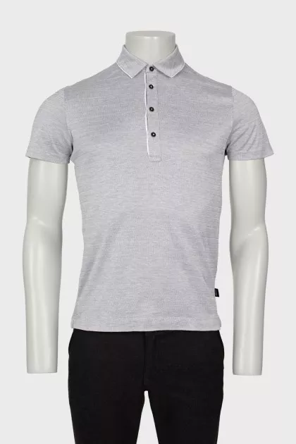 Men's gray polo shirt