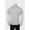 Men's gray polo shirt