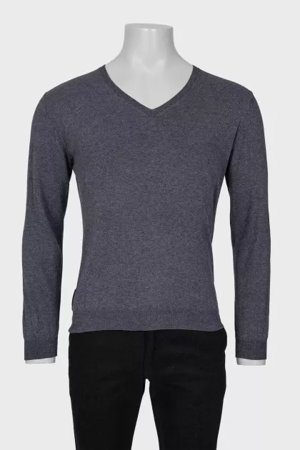 Men's V-neck jumper