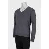 Men's V-neck jumper