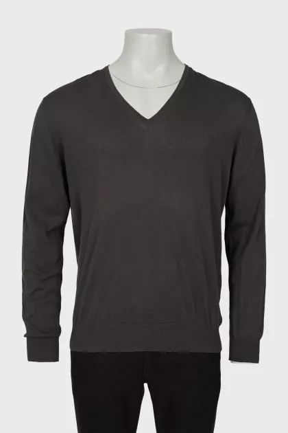 Men's jumper in graphite color