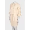 Texture suit with skirt