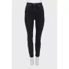 Dark blue high rise jeans 