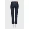 Navy blue straight fit jeans