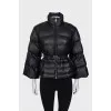 Black jacket with belt