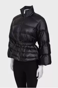 Black jacket with belt
