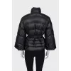 Black jacket with belt