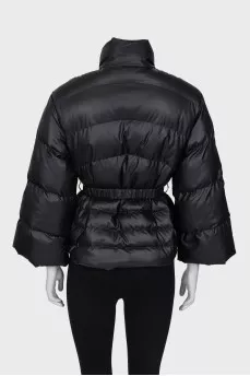 Black jacket with belt