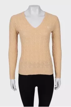 Knitted wool sweater