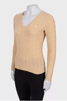 Knitted wool sweater