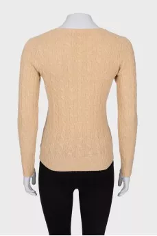 Knitted wool sweater