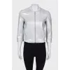 Silver cropped jacket