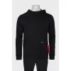 Men's black hoodie