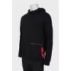 Men's black hoodie