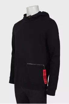 Men's black hoodie