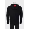 Men's black hoodie