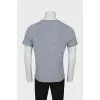 Men's gray t-shirt in print