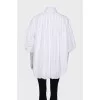 White shirt with lantern sleeve