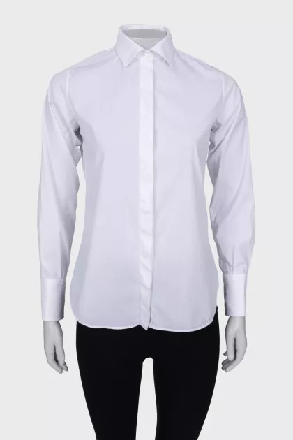 White straight fit shirt