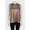 Satin long top