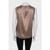 Satin long top