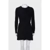 Black dress with drapery