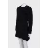 Black dress with drapery