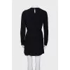 Black dress with drapery