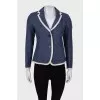 Blue jacket with buttons