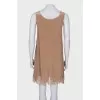 Silk dress with lace