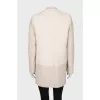 Beige zip coat