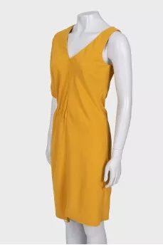 Yellow asymmetric dress