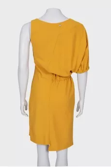 Yellow asymmetric dress